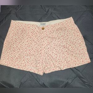 Pink Floral Shorts